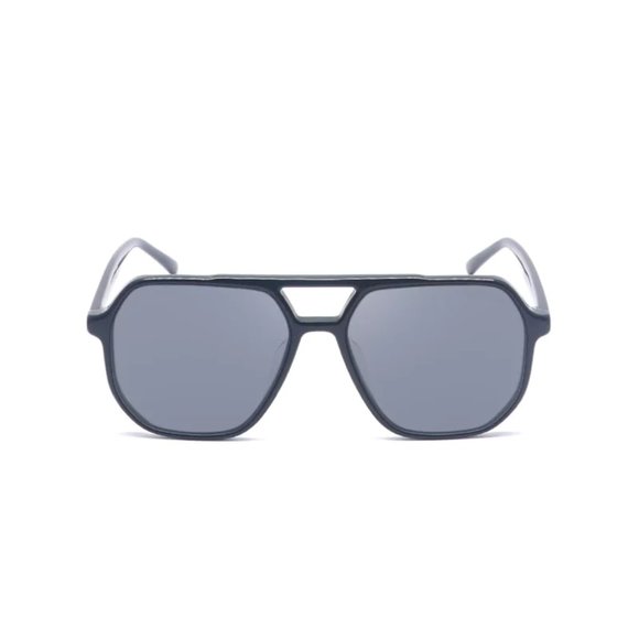 Noblag Modern Silhouette Black Aviator Sunglasses For Men And Women